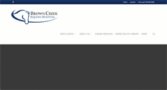 Desktop Screenshot of browncreekequine.com